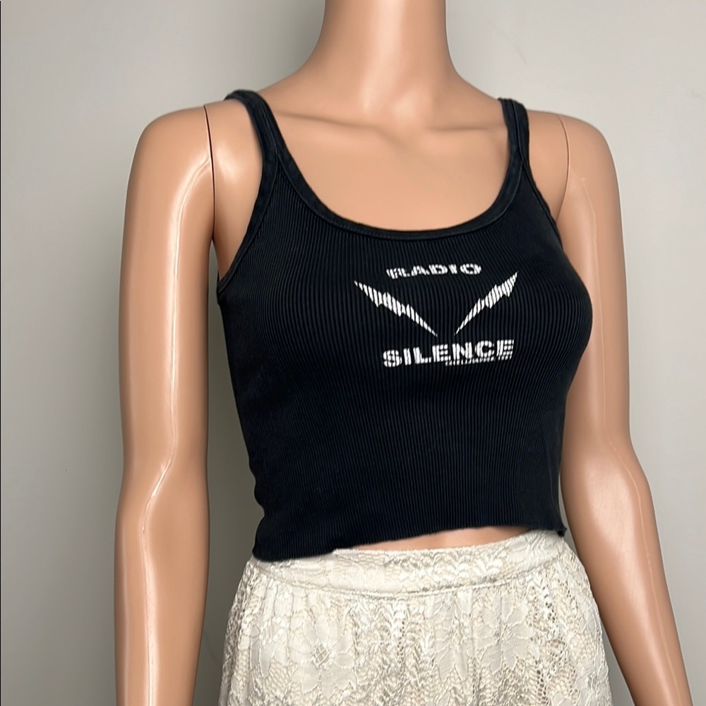 Brandy Melville Black Ribbed Tank Top